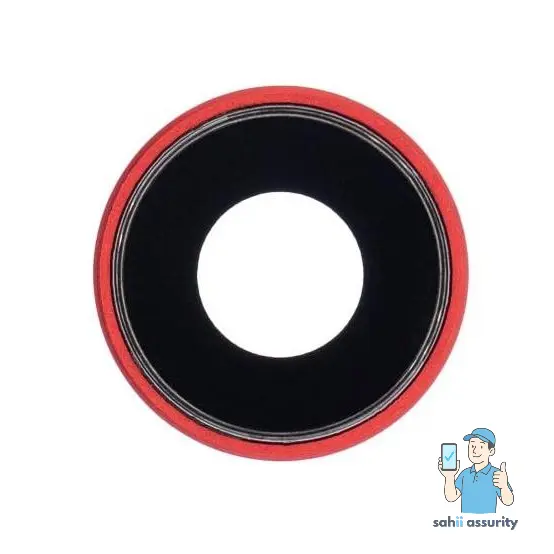 Camera Lens Glass with Frame for Apple iPhone XR Red thumbnail